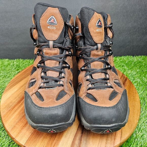 Ecco Receptor Gore Tex Brown Leather Lace Up Hiking Boots Mens EU 43/US 9-9.5 main image 13